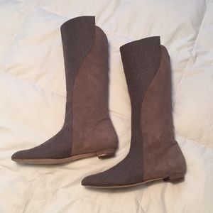 Manolo Blahnik Suede Boots-size 39